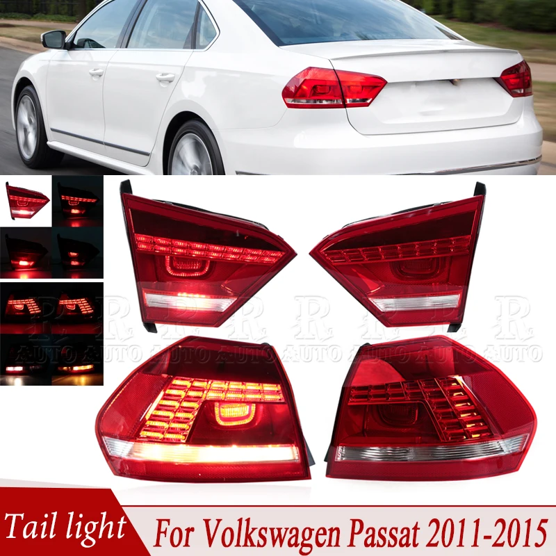 

For Volkswagen VW Passat 2011-2013 2014 2015 Car Tail Light Assembly Taillamp Rear Brake Light Turn Signal Light Reversing Lamp
