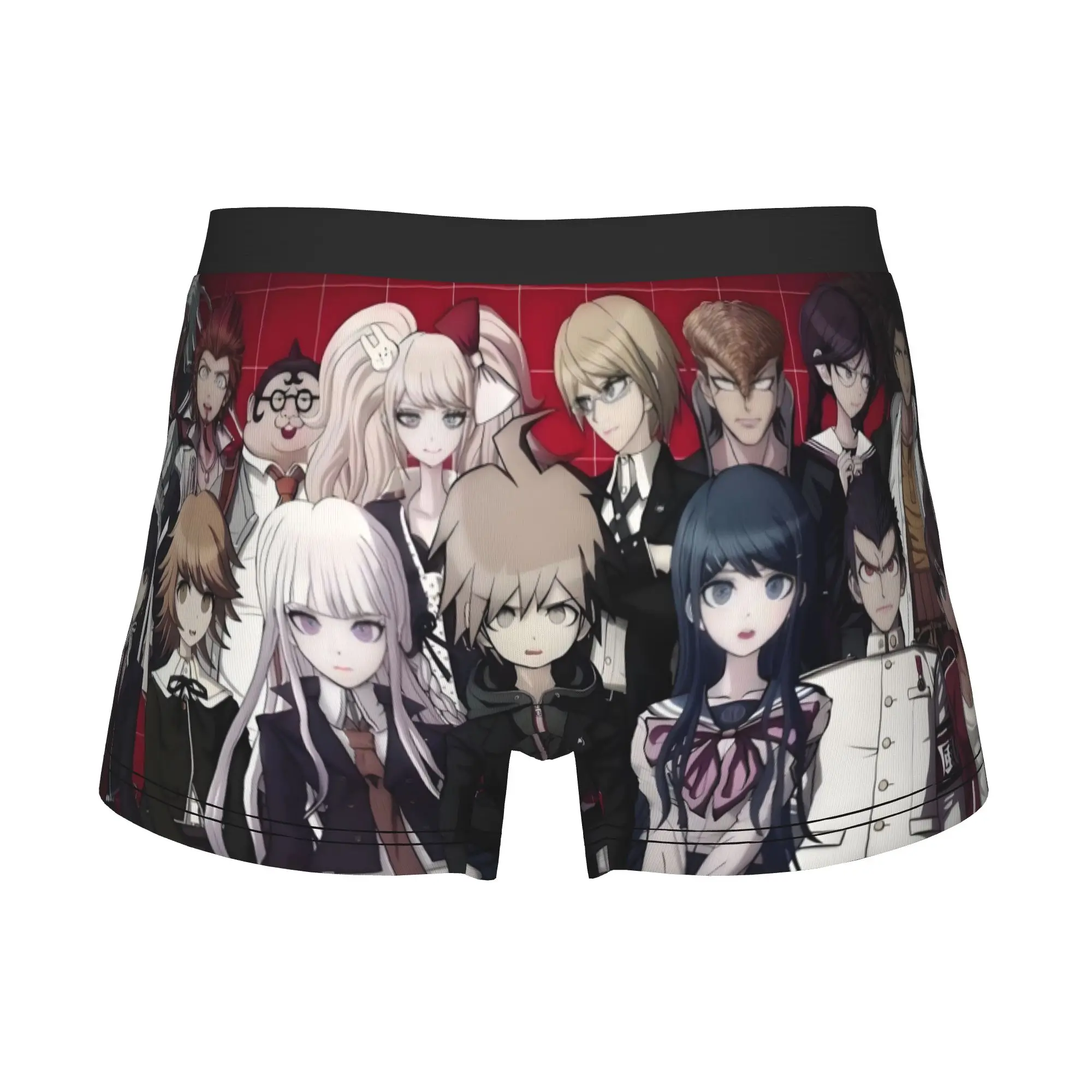 Male Funny Danganronpa Anime  Underwear Trigger Happy Havoc  Boxer Briefs Breathable Shorts Panties Underpants