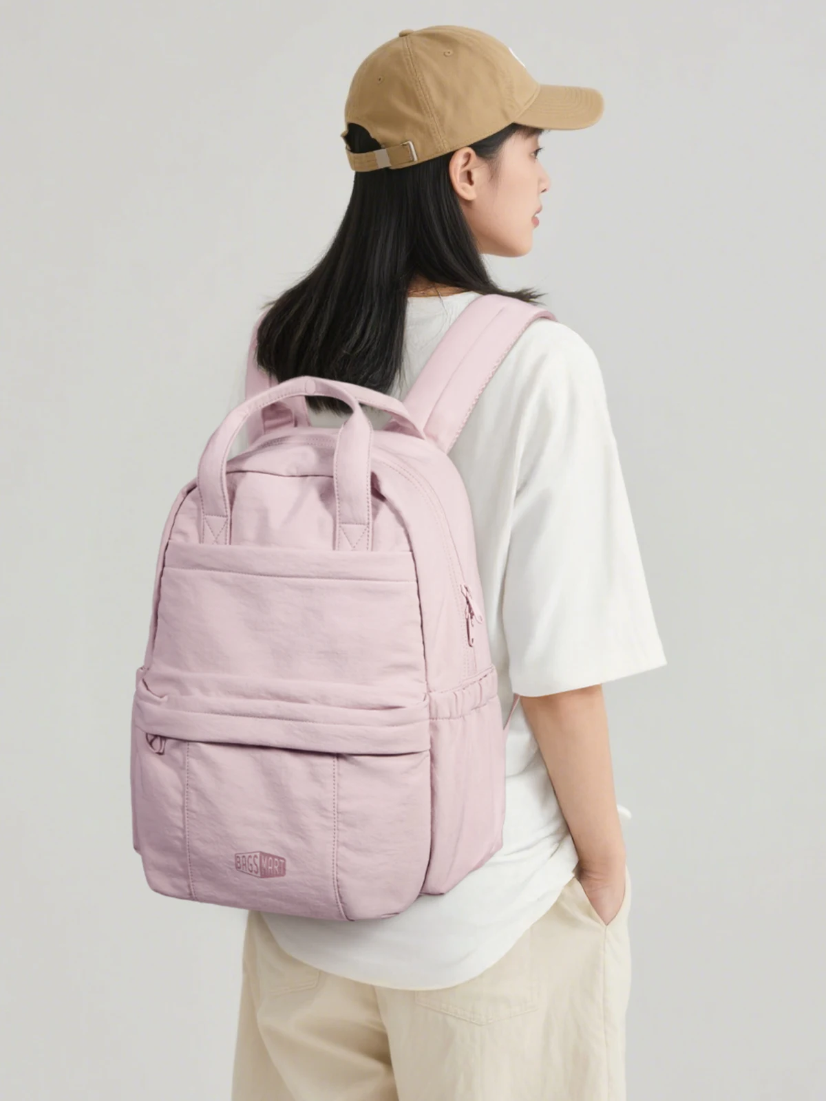 BAGSMART Girls School Backpack Multi-Function Leisure Travel Hand Luggage Backpack Large Capacity Business 14.3 in Laptop Bag