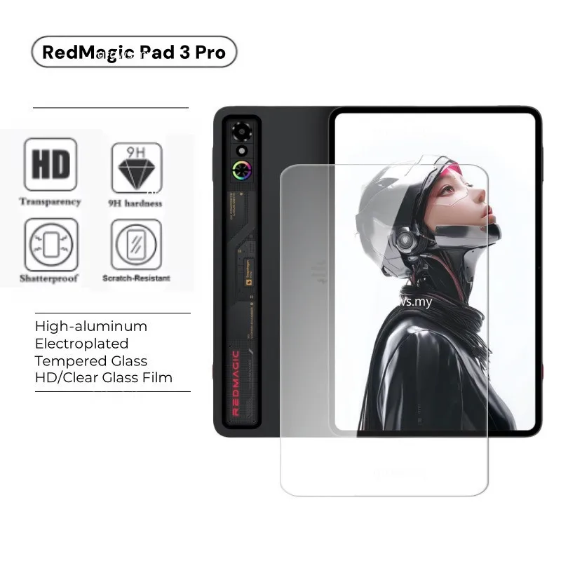 

1/2 PCS For ZTE RedMagic Tablet 3 Pro 9.06"2025 Tempered Glass Screen Protector On REDMAGIC Astra Gaming Tablet 2025 9H Film