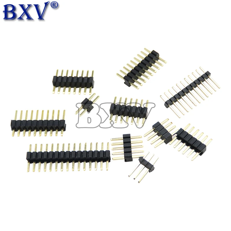 1.27mm 1.27 Pin Header Single Row Male Breakaway PCB Board Connector Pinheader New 1*2/4/5/6/8/10/12/15-40P 50P hjxrhgal