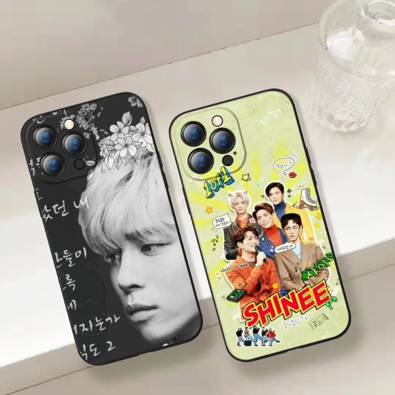 Lonely Jonghyun Lyrics SHINee Phone Case For Iphone 15 14 12 11 13 Pro Max XR 7 8 14 15 plus Soft Phone Covers