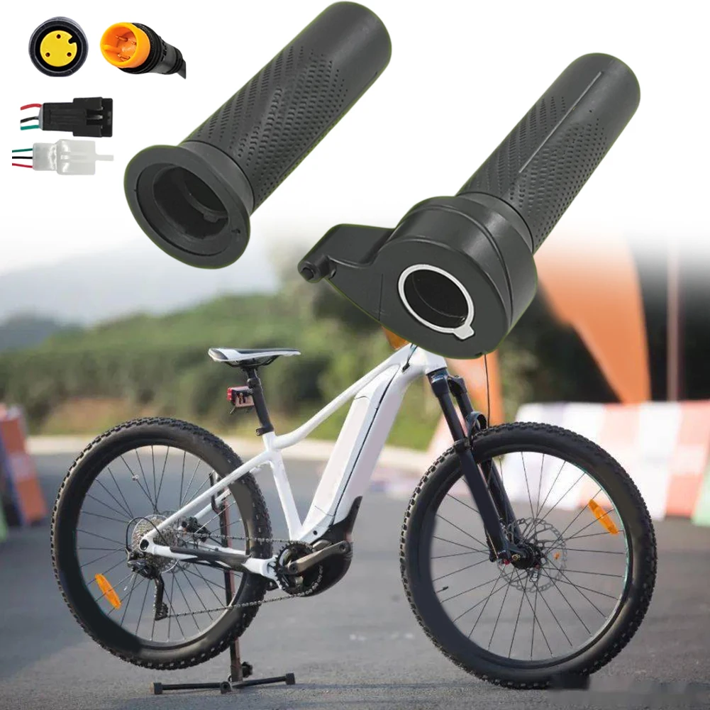 

3pin Throttle Ebike Throttle Grips Approximately 140mm 0.4 Meters Cable Length 140mm Size 22.2mm Install Size 3-pin Julet Cable