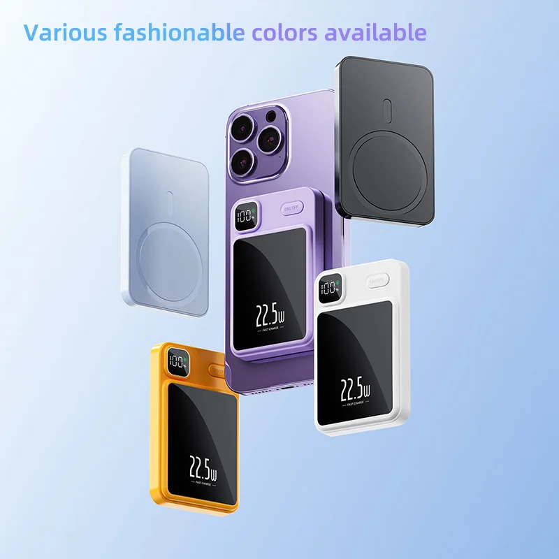 Macsafe Power Bank 10000mAh Wireless Magnectic Portable Power Bank Charger Fast Charging Auxiliary Battery Powerbank For Iphone