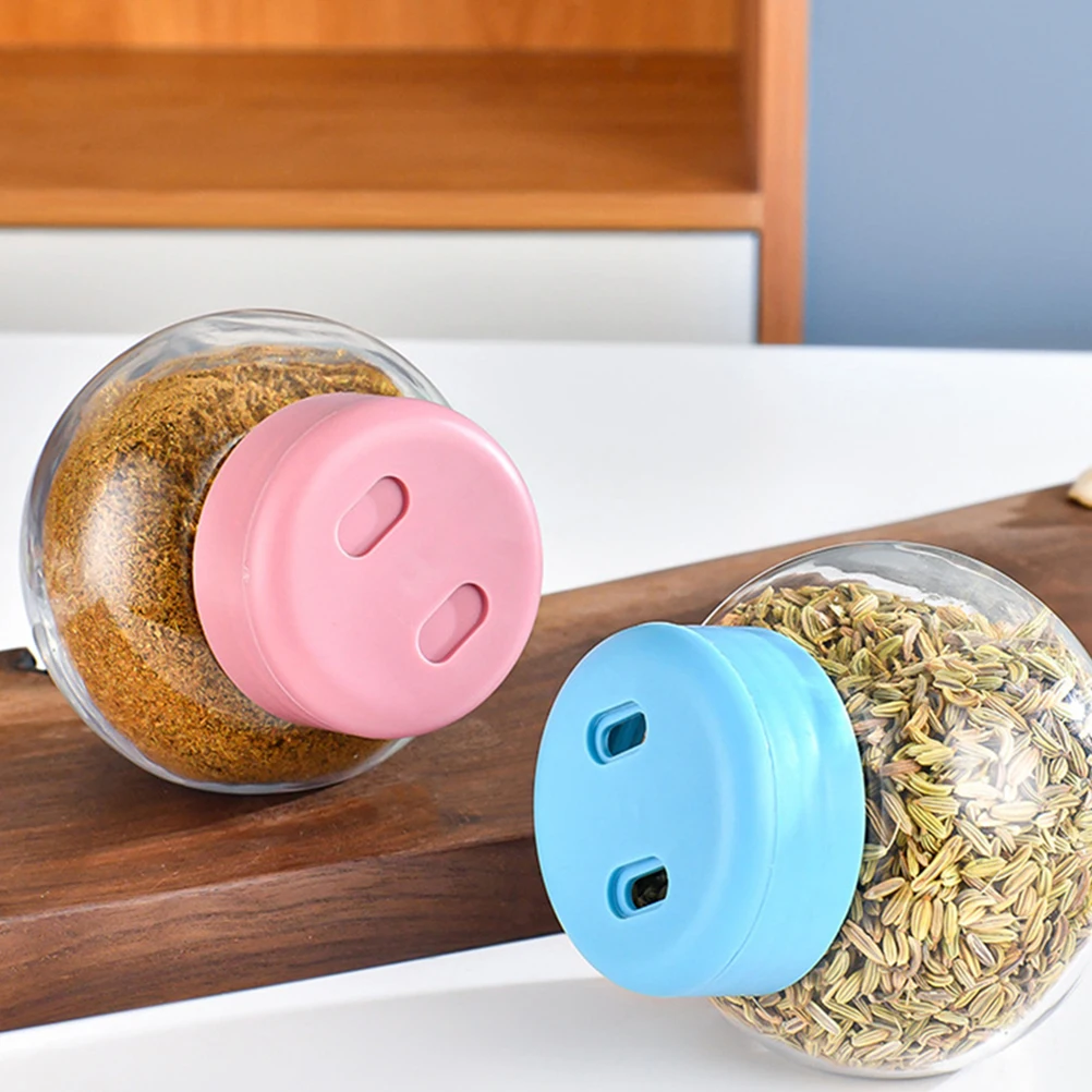 

3Pcs Glass Condiment Bottles Cute Pig Nose Design Easy Clean Reusable Multipurpose Seasoning Containers Kitchen Essentials