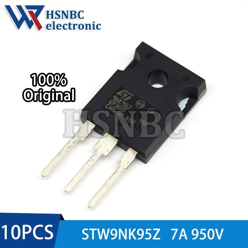 

10PCS W9NK95Z STW9NK95Z 9NK95Z TO-247 7A 950V N-channel Power MOSFET Transistor 100% New Original