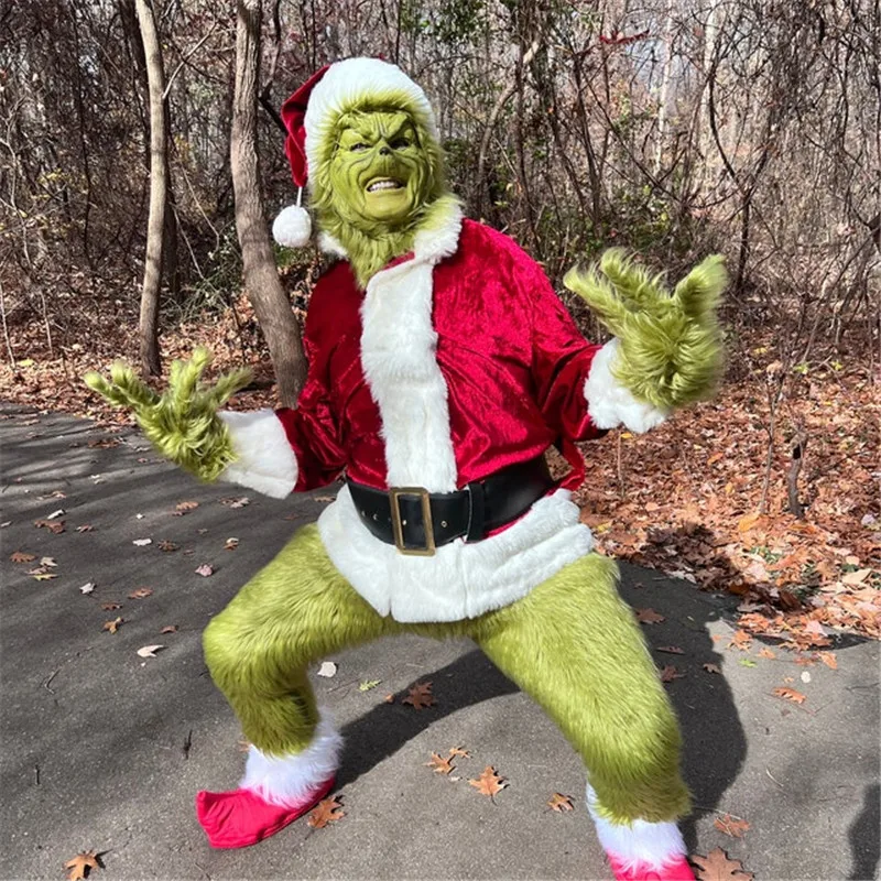 4 Teile/satz Weihnachten Outfit Tops Hosen Hut Handschuhe Schuhe Abdeckung Monster Cosplay Kostüm Familie Passenden Outfit für Fotoshooting 2024