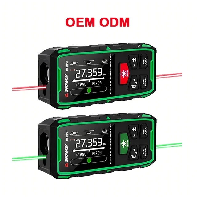 Sndway oem green  distance detector area volume measurement  measurement device distance meter rangefinder