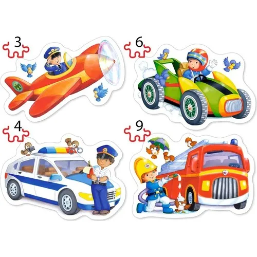 Castorland 3 + 4 + 6 + 9 Parts Crafts Kids Child Puzzle