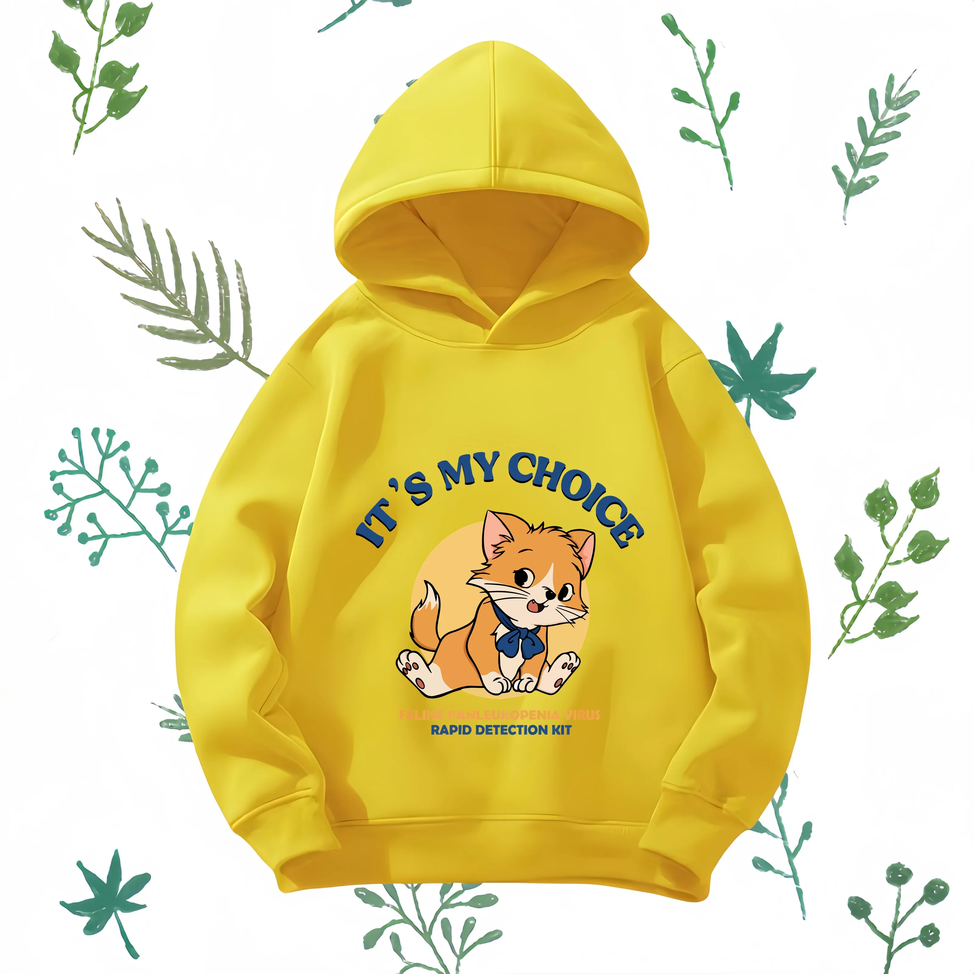

New children's hoodie autumn cartoon pattern print fashion men and women hooded children's hoodie coat