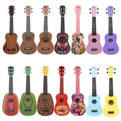 IRIN 21 Inch Ukulele 4 Strings Guitar Colourful Hawaiian Mini Guitarra Ukulele Stringed Instrument for Kids Adult Beginners