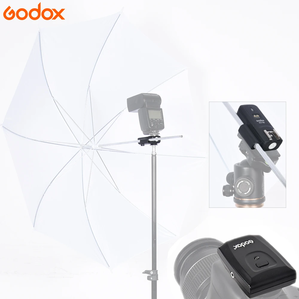 Godox CT 16 16 Channels Wireless Radio Flash Trigger Transmitter + 2x Receiver Set for Canon Nikon Pentax Studio Speedlite Flash