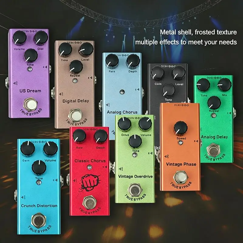 Guitar Stompbox Essential Series: Vintage Overdrive, US Dream, Classic Chorus, Tremolo, Analog/Digital Delay, Ultimate Drive