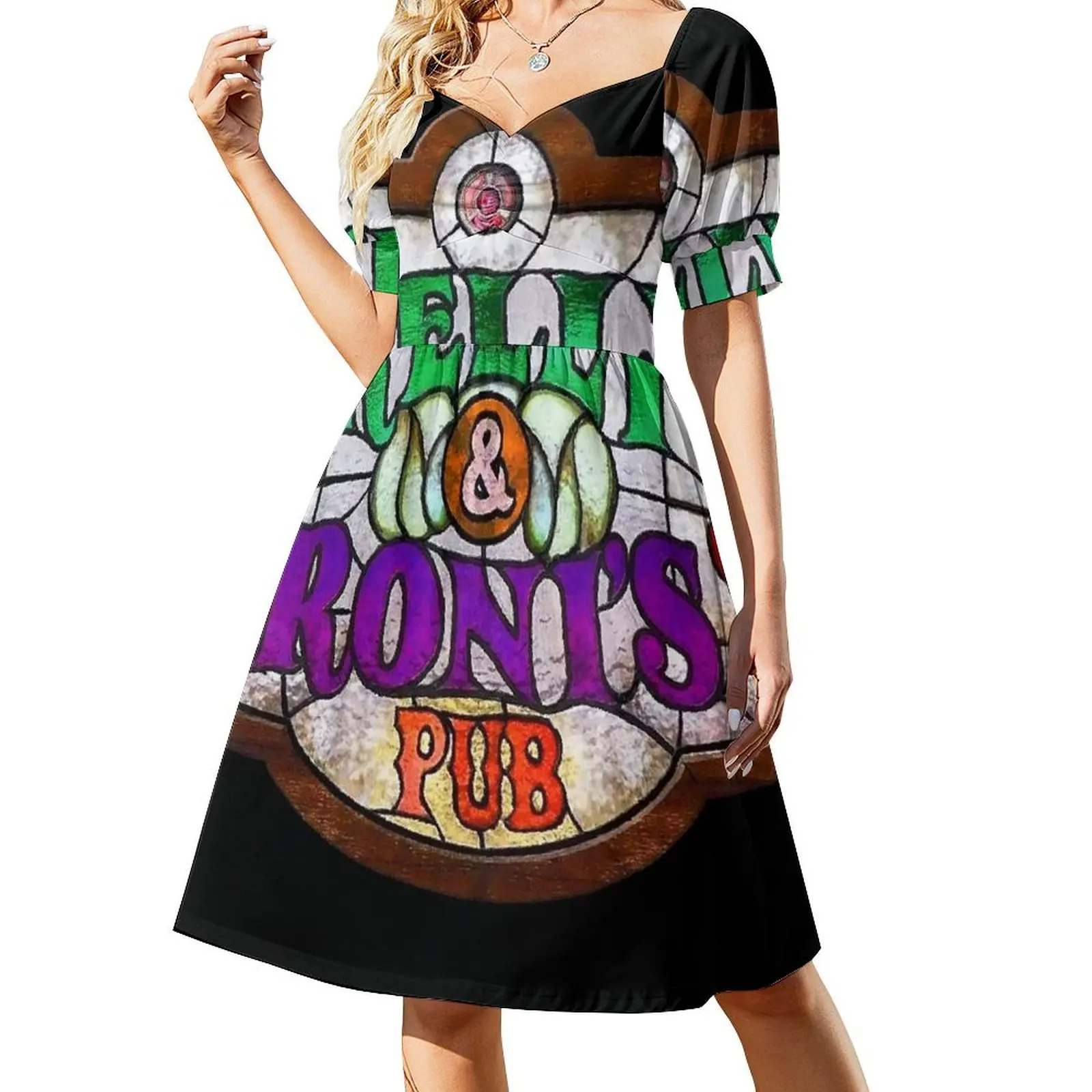 

Kelly and Roni Pub Sign Short-Sleeved Dress ladies dresses for special occasion summer clothes for women