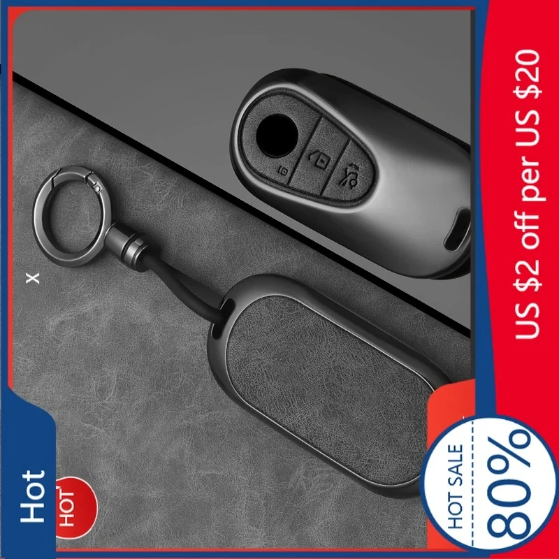 

For MERCEDES-BENZ 2026 Hot Car Sticker Alloy Style Fashion Car Key Case Cover Shell Fob For Mercedes Benz 2023/24 C/SClass W223