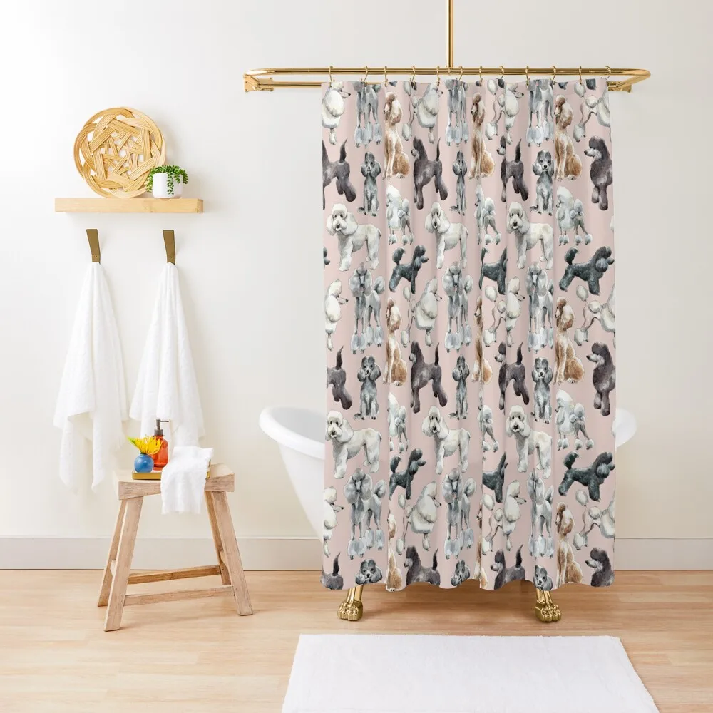 

Oodles of Poodles Shower Curtain Window For Bathroom Shower Curtain