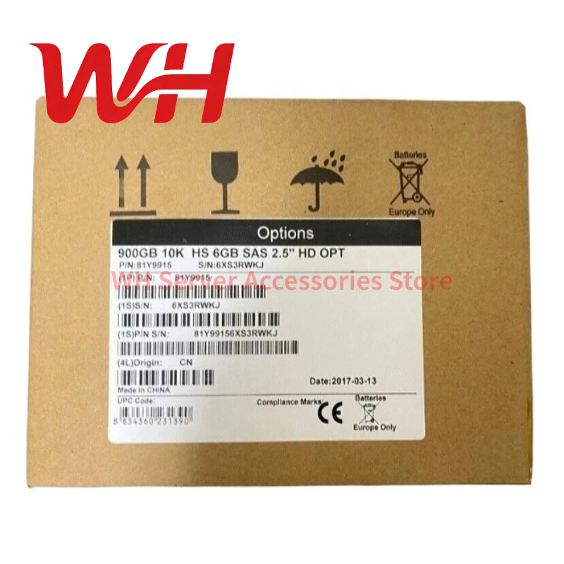 

for IBM 81Y9915 81Y9918 900GB 10K 64MB SAS 6Gb/s 2.5" Internal Server HDD Hard Disk Drive with Tray 81Y9893