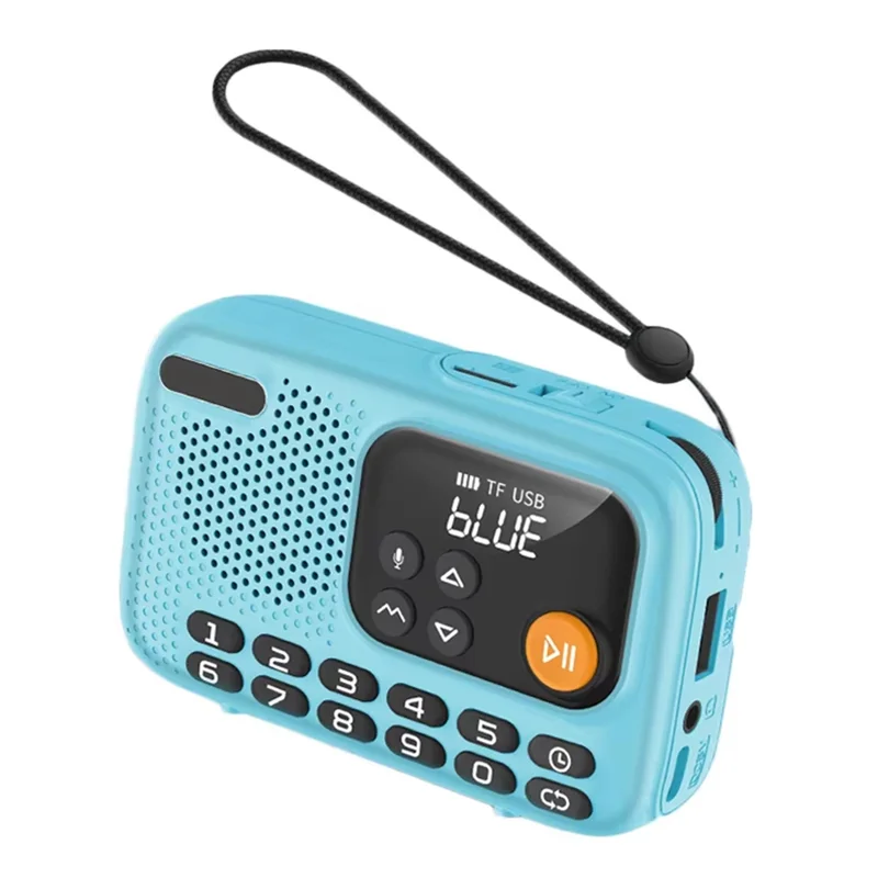 M13kportable Mini FM Radio Player Withbluetooth Withled Screen Support TF Card U Disk Forhome Outdoor B