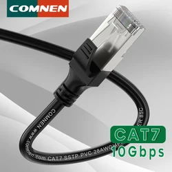 Comnen cat7 0,2-10m 10gbps sstp ethernet kabel rj45 lan netzwerk kabel netzwerk ethernet patch kabel cat 7 kabel für computer