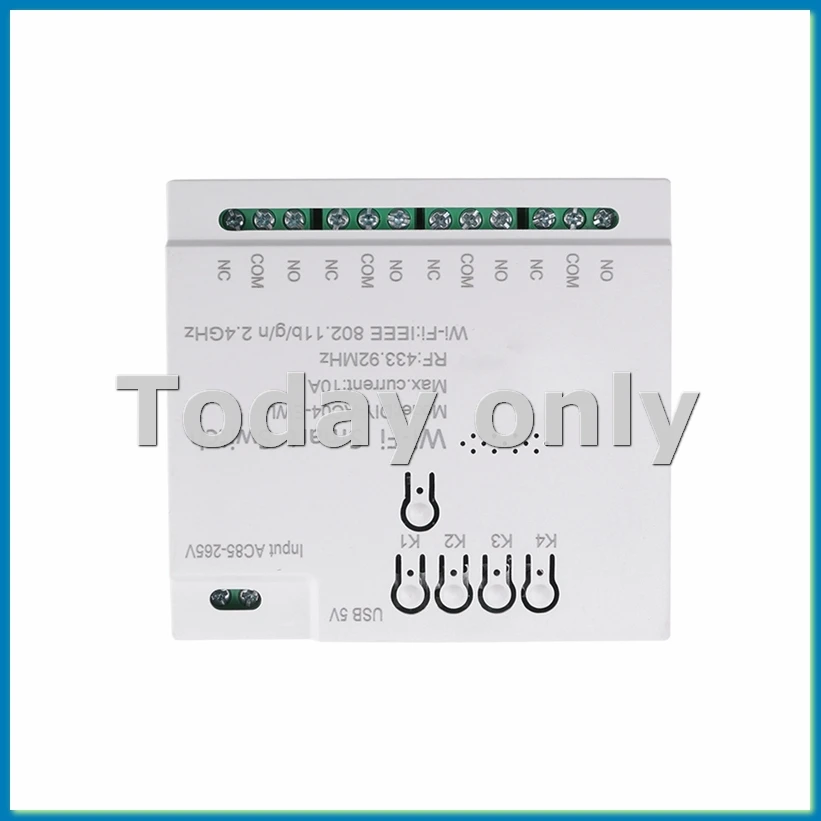 

4-канальный интеллектуальный переключатель Wi-Fi RF433 85-265 В 2,4G модуль домашней автоматизации Wi-Fi для IFTT Home-A25R