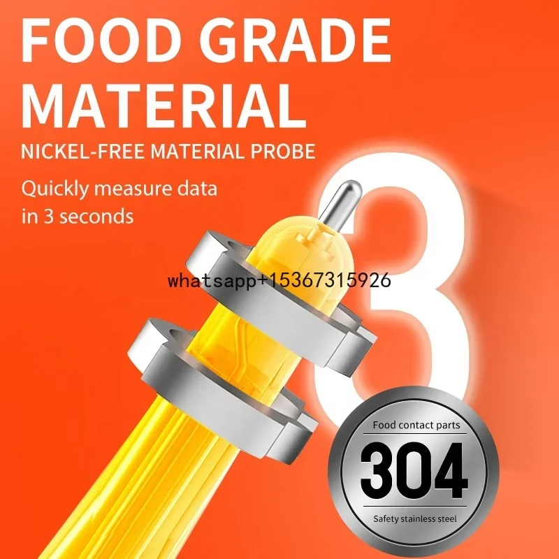 Portable Handheld Electronic Food Salinity Tester Salinometer Soup Saltwater Hydrometer Analysis Detector for Home Kitchen