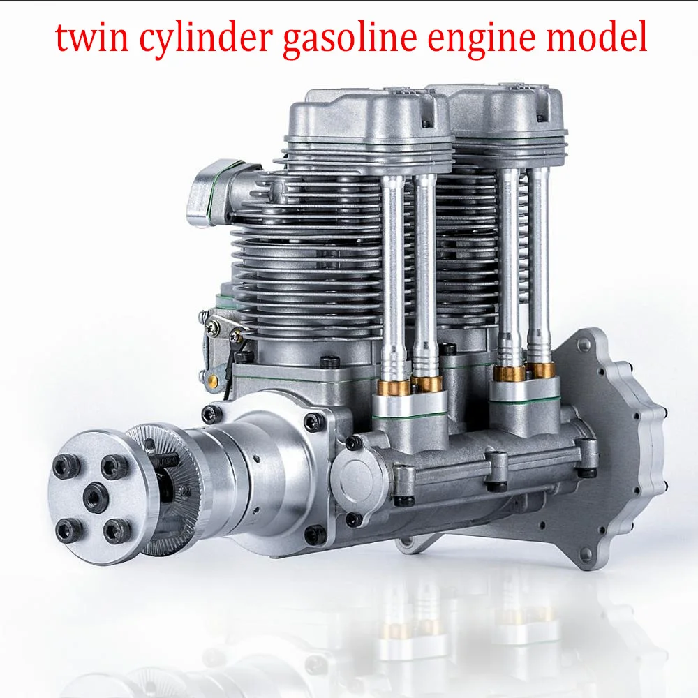 

Two-cylinder Aircraft Model Engine GF60i2 Four-stroke In-line Two-cylinder Gasoline Engine Model Designed for Drone Lovers