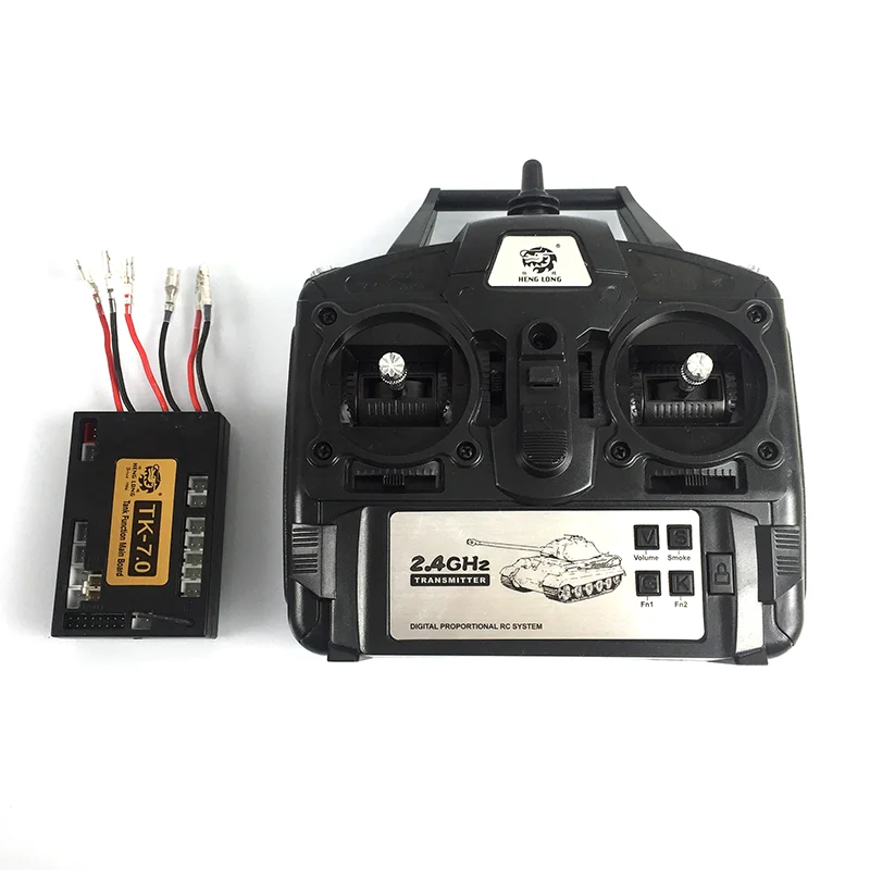 

HENG LONG 1/16 RC Tank 2.4Ghz 7.0 Generation Transmitter Main Board Receiver T90 Tiger I Engine Sound 3938 3818 Army Toys DIY