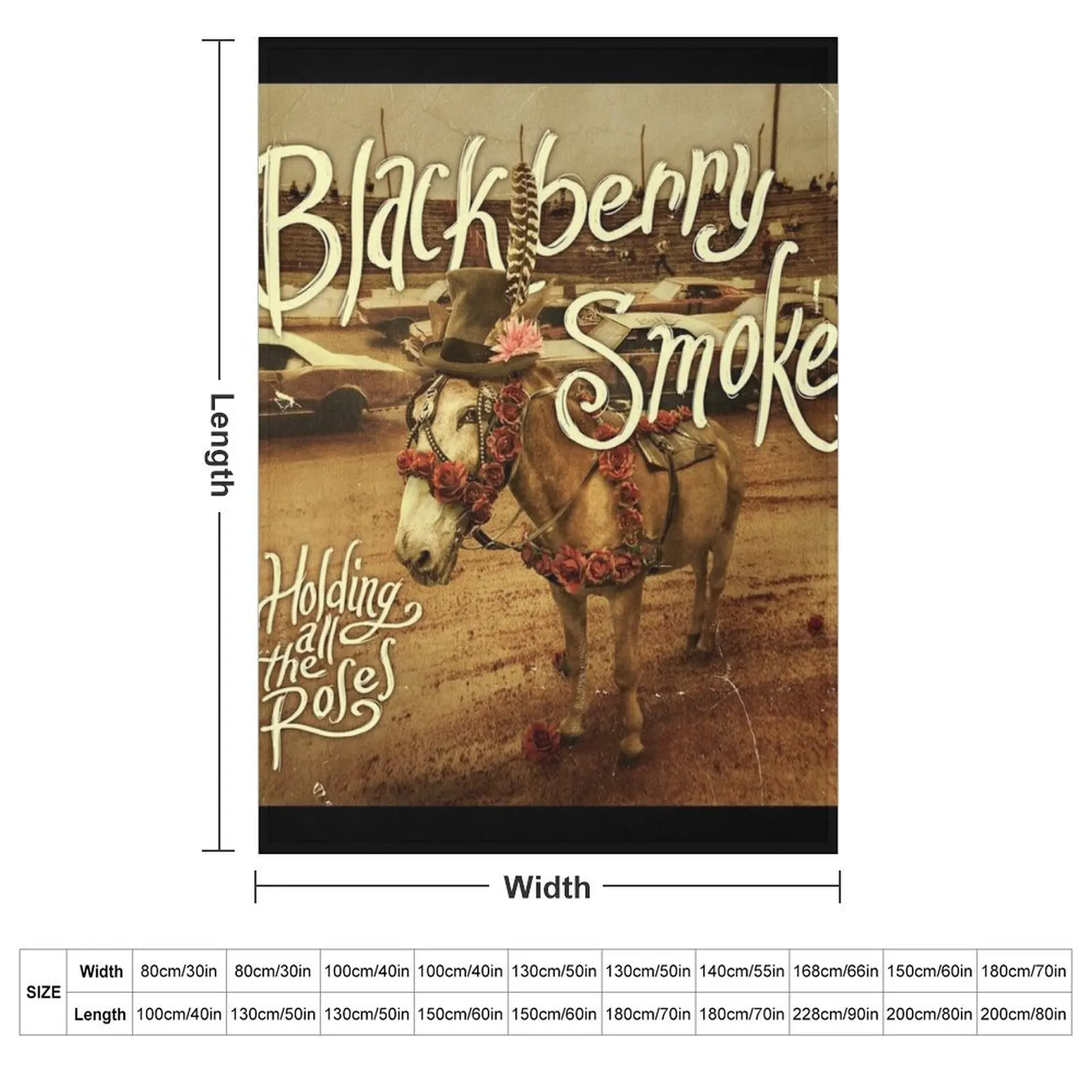 Blackberry Smoke holding all the roses Throw Blanket christmas decoration Luxury wednesday Blankets