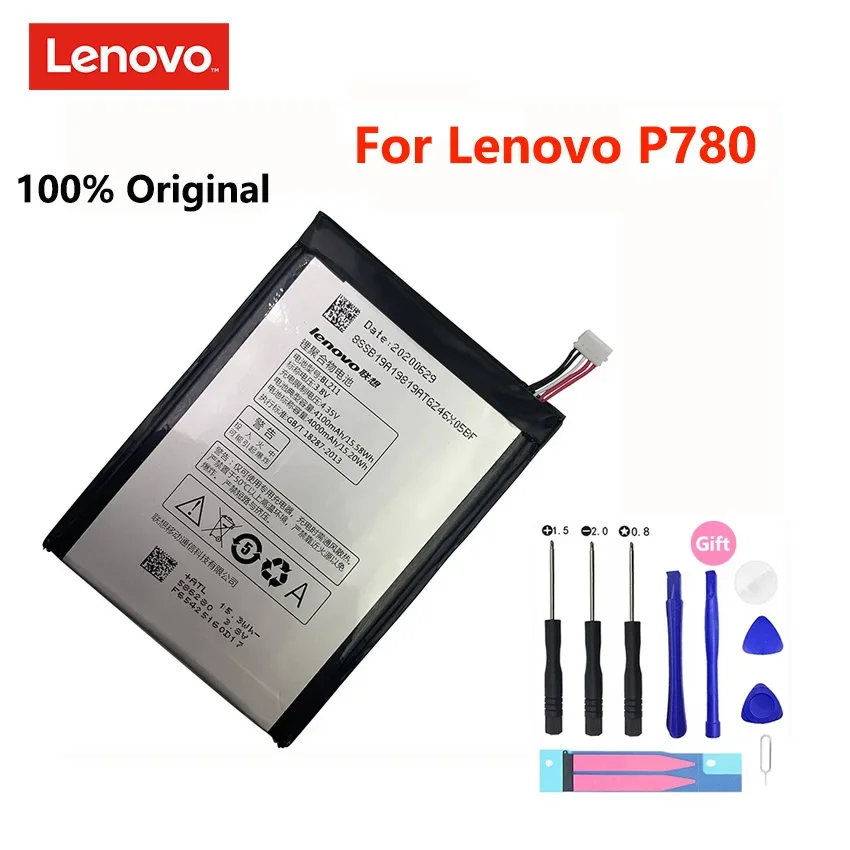 

For Lenovo P780 Battery BL211 BL 211 BL-211 4100MAh Replacement Battery For Lenovo P780 Smartphones + Free Tools