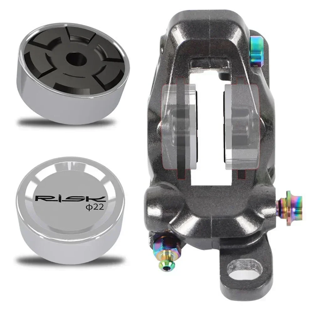Bike Brake Caliper Piston Bike Bicycle Brake Caliper Hydraulic Piston Caliper Silver+Black For-SHIMANO XT/SLX/XTR