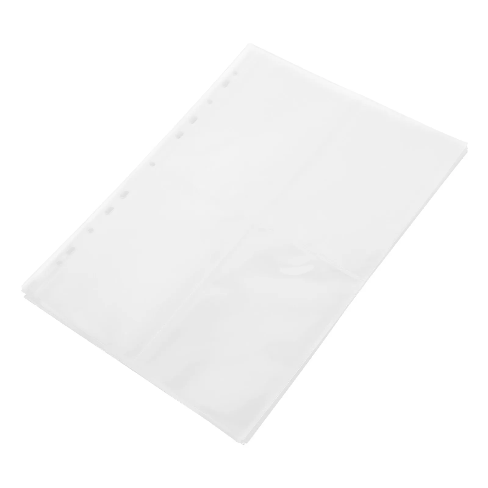 

30Pcs A4 Binder Photo Album Pages Double Sided 4 Pocket Clear Photo Card Sleeves Protective Sheets for Organizer Collection