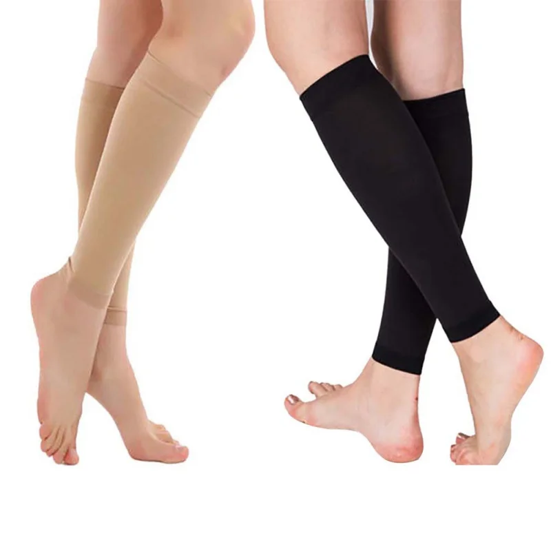 1Pair Compression Calf Sleeve Sock Varicose Vein Fatigue Relief Long Stockings Anti-Fatigue Comfortable Leg Support Shin Sock