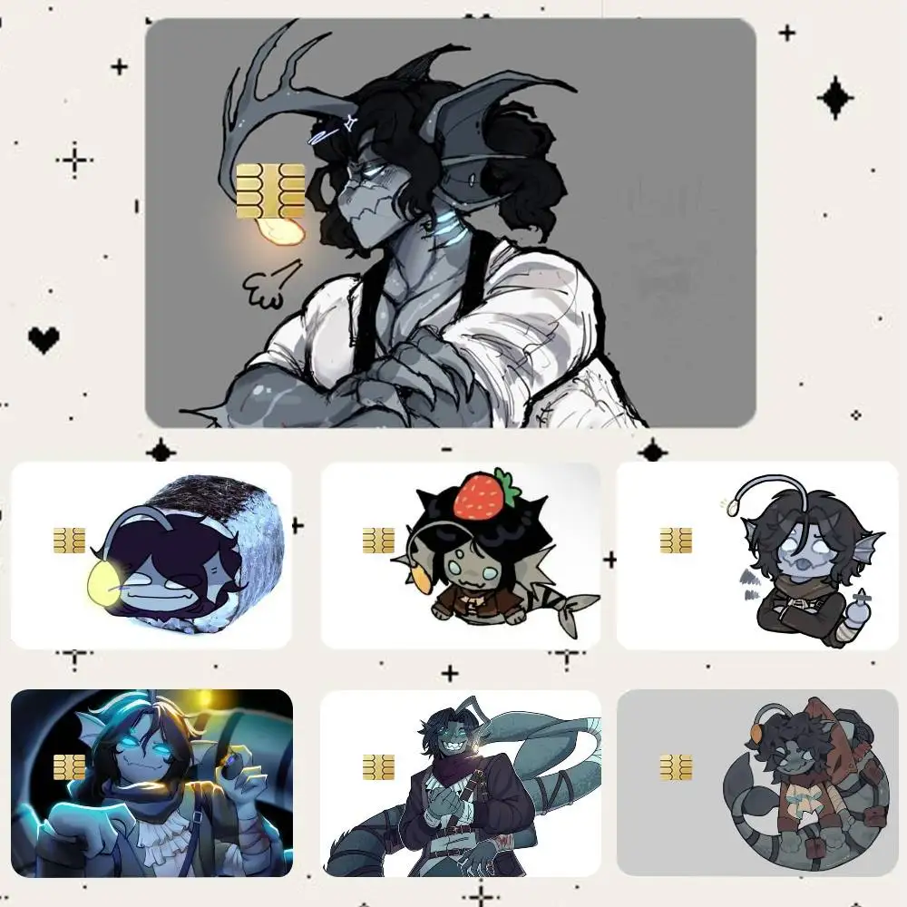 

Pressure Sebastian Solace HD Waterproof Card Skins Protective Stickers for Credit Bank Game Cards