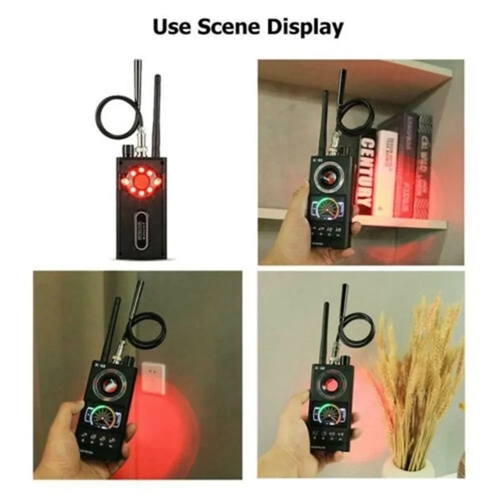 Anti Spy Wiretapping Camera Detector Anti RF Signal Finder GSM Bug GPS Tracker Wireless Hidden Camera Detect Anti Spy Gadgets