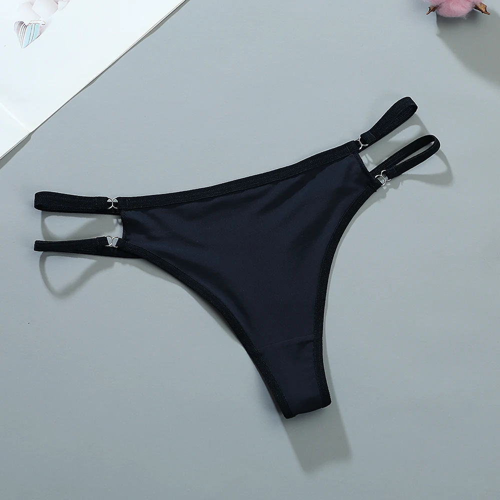 Calcinha Tanga Sem Costura para Mulheres, Roupa Interior De Seda De Gelo, Cintura Baixa, Cuecas Respiráveis, Lingerie Íntima