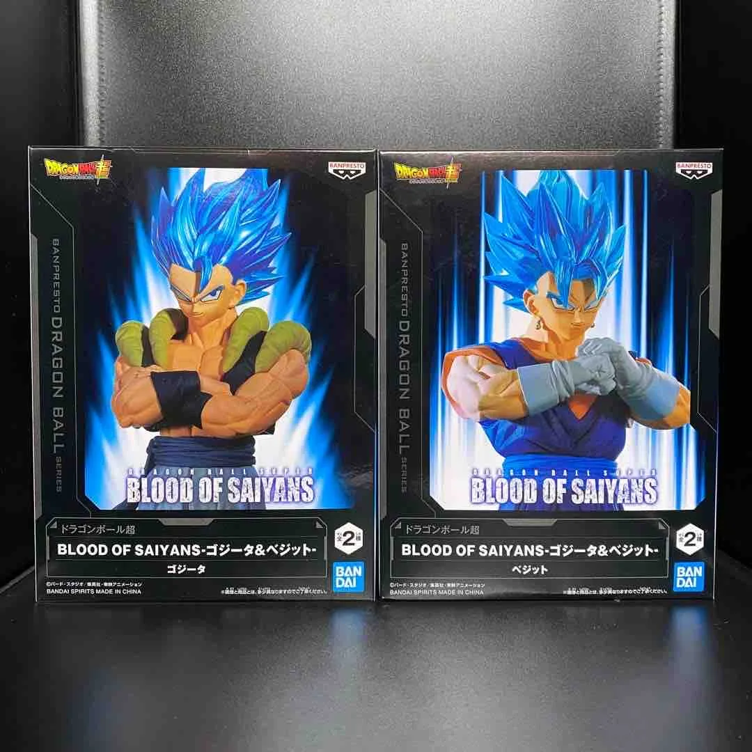 

In Stock Genuine BANPRESTO BLOOD OF SAIYANS Dragon Ball Super Gogeta Veget Figure Anime Model Toy