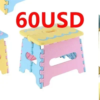 

2024 accessories men holding stool Plastic Multi Purpose Folding Step Stool