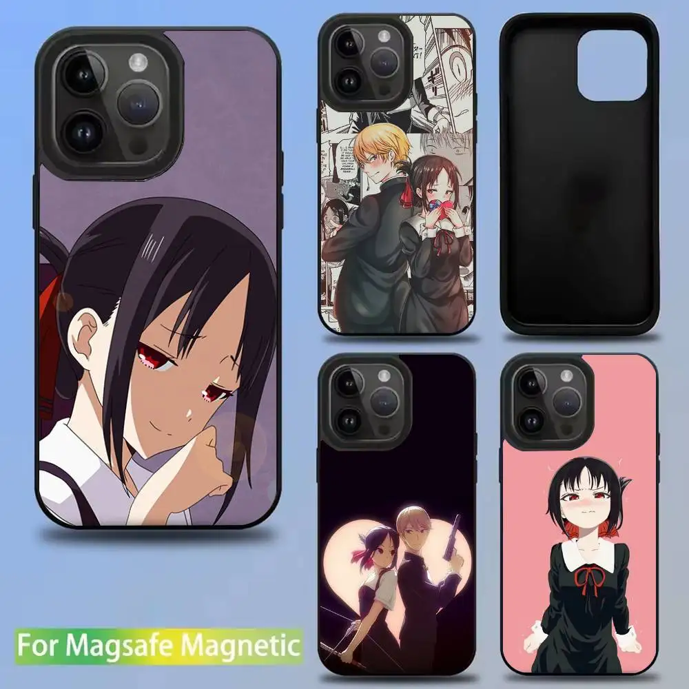 

Kaguya Love Is War Phone Case For iPhone 16,15,14,13,12,11,Pro,Max,Plus,Mini,SE New Magsafe Magnetic Wireless Charging