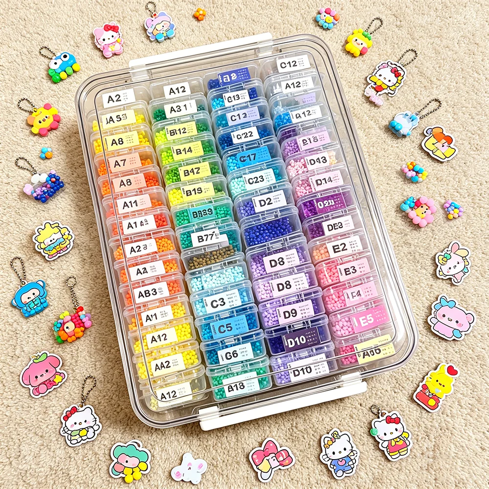 60pcs Transparent Plastic Storage Boxes for Beads, Jewelry,Diamond Painting Embroidery Storage Box-Perfect Gift for Crafters view 2