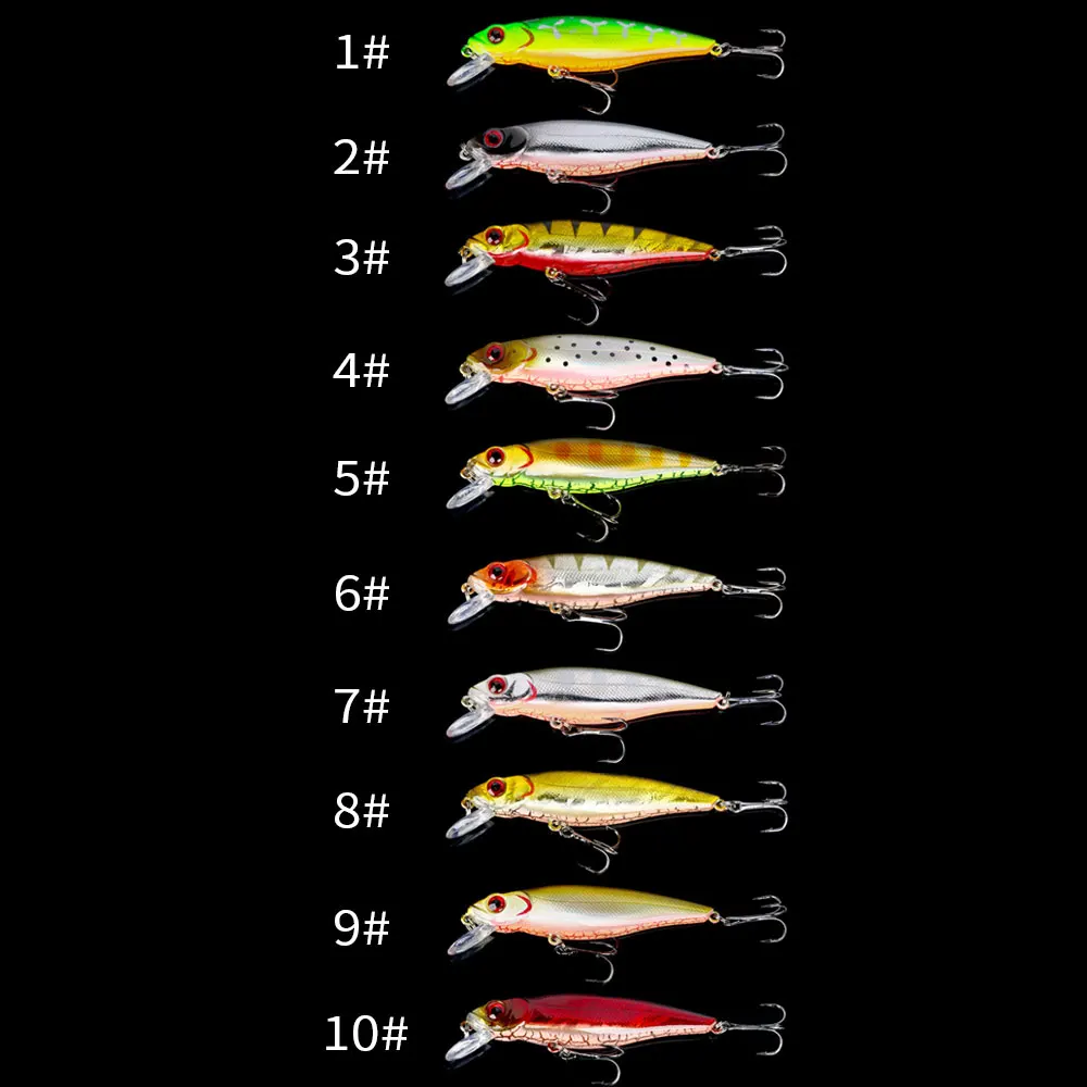 1Pcs Hengjia Topwater Minnow Fishing Lures 8.8CM 9.2G Jerkbait Bass Pike Wobblers Swimbait Professional Bait with 6# Hooks