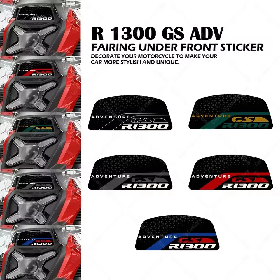 

For R 1300 GS ADV r1300gs 2025 Motorcycle Accessories Fairing Under Front 3D Epoxy Resin Stickers Anti-Slip Waterproof Sticker