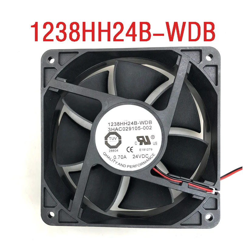 

Cooling Fan 1238HH24B-WDB 3HAC 029105-002 029105-001 DC 24V 0.70A 120x120x38mm 2-Wire 2-Pin Connector for ABB Robot Controller