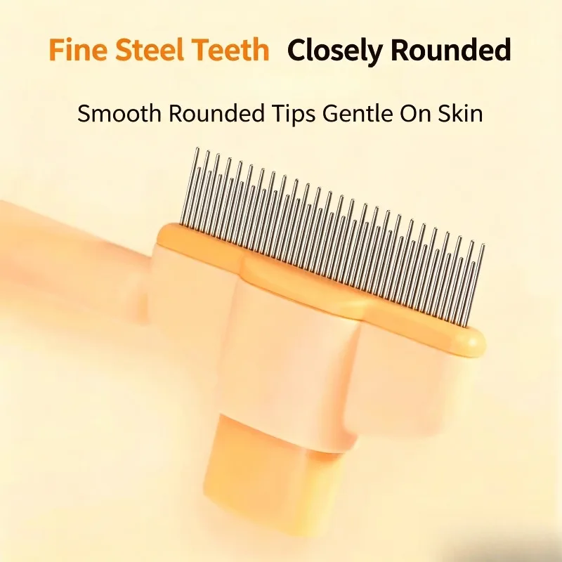 Pet Self Cleaning Slicker Brush Removes Loose Fur Knots Grooming Comb For Cats And Dogs Long Hair