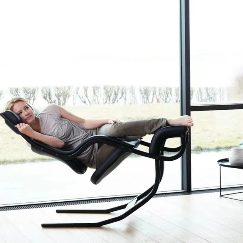 

Lazy rocking chair balcony leisure chair household living room solid wood recliner