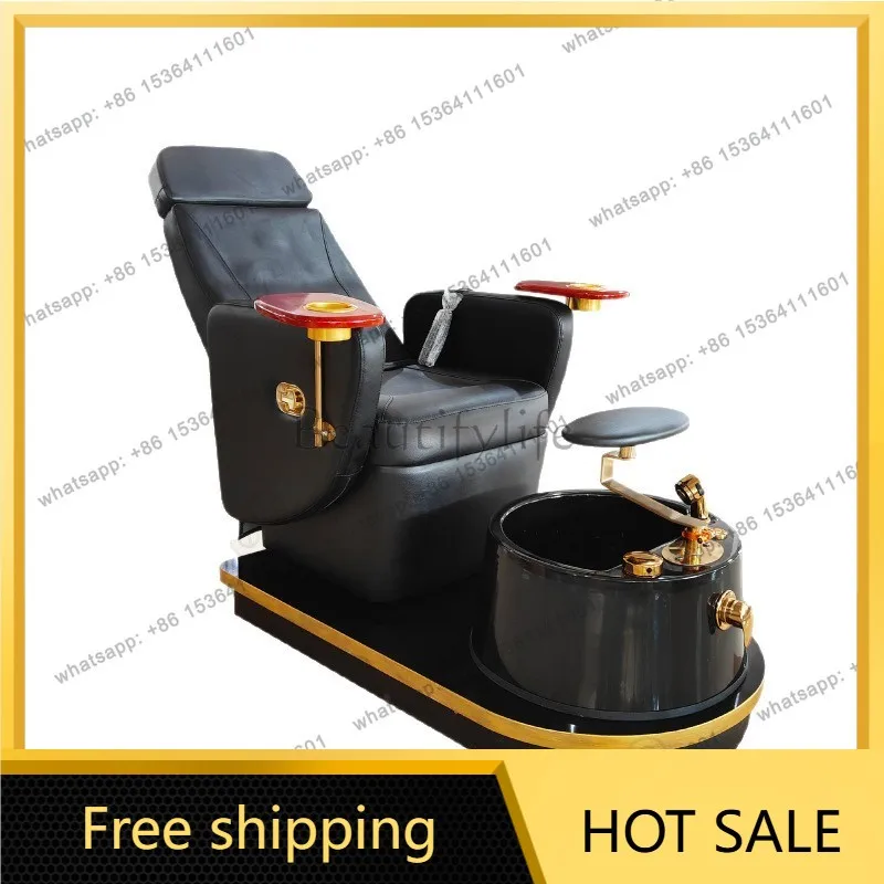 Factory Direct Sales Rotatable Cross-border Spa Electric Foot Massage Sofa Chair with Light