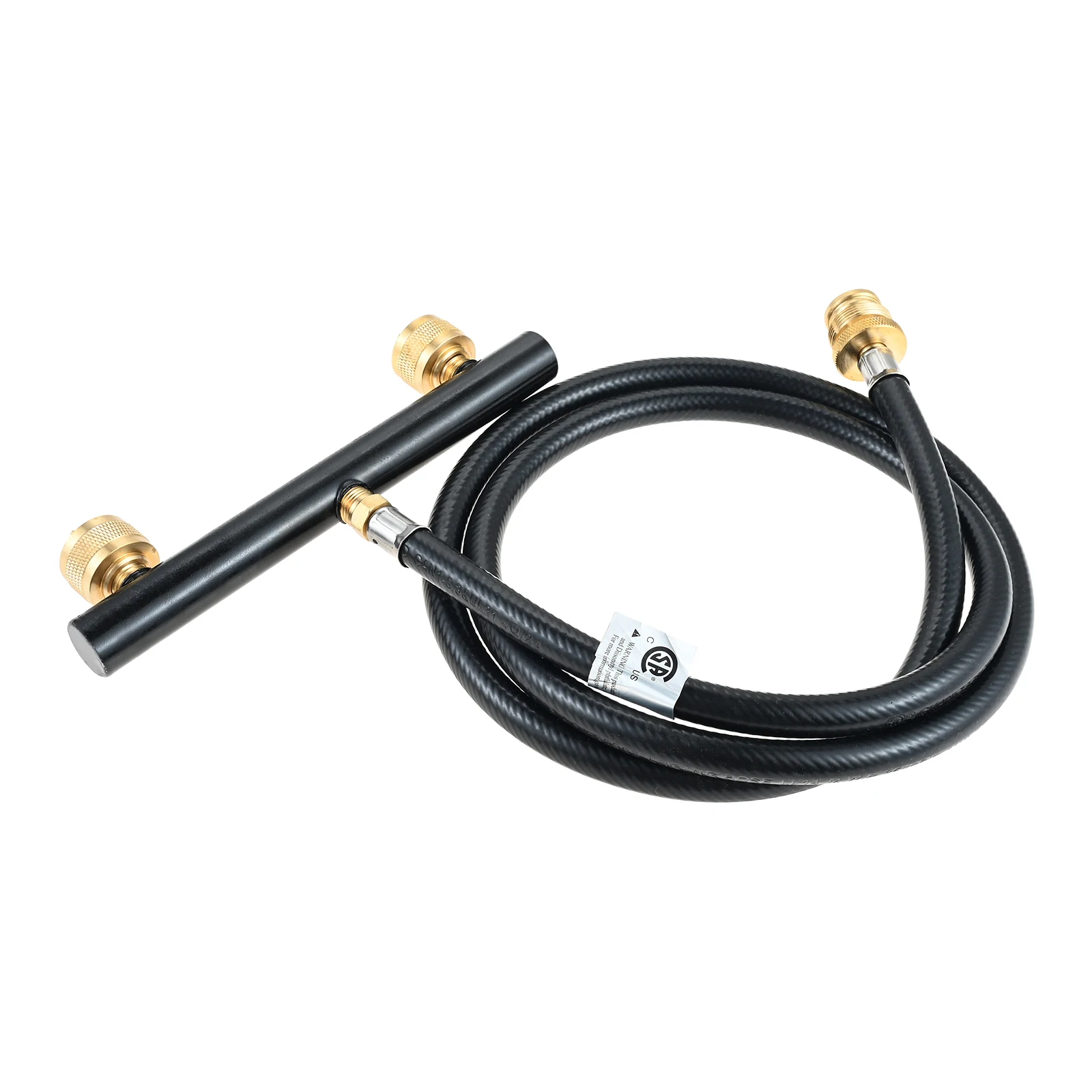 

Двойной переходной шланг для баллона с пропаном длиной 1 фунт с Т-образным разветвителем, удлинитель 5 футов для кемпинговой печи, обогревателя, гриля с большинством баллонов емкостью 1 фунт