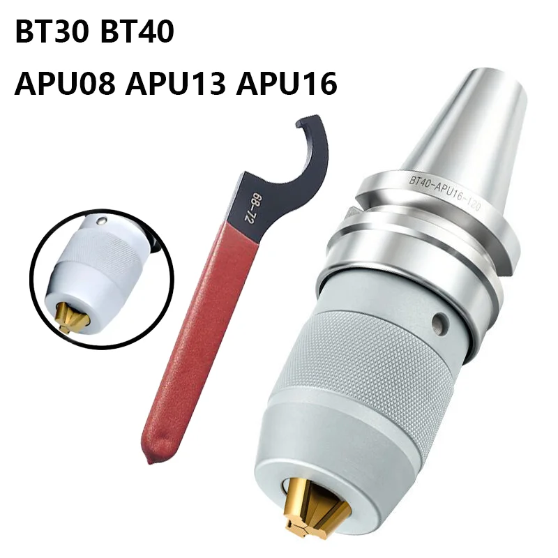 

BT30 BT40 BT50 APU08 APU13 APU16 APU tool holder CNC self-tightening lathe tool holder automatic drill chuck collet tool holder