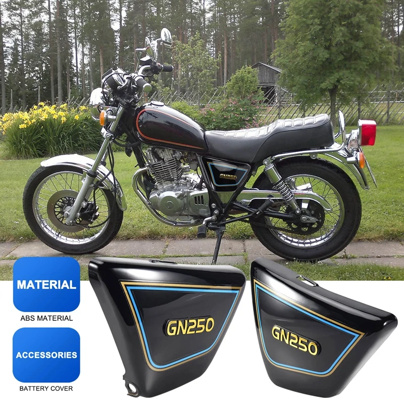 1 Pair Right & Left Frame Side Covers Panels For Suzuki Motorcycle Parts Gn 250 Gn250 Gn250 Motorcycle Parts