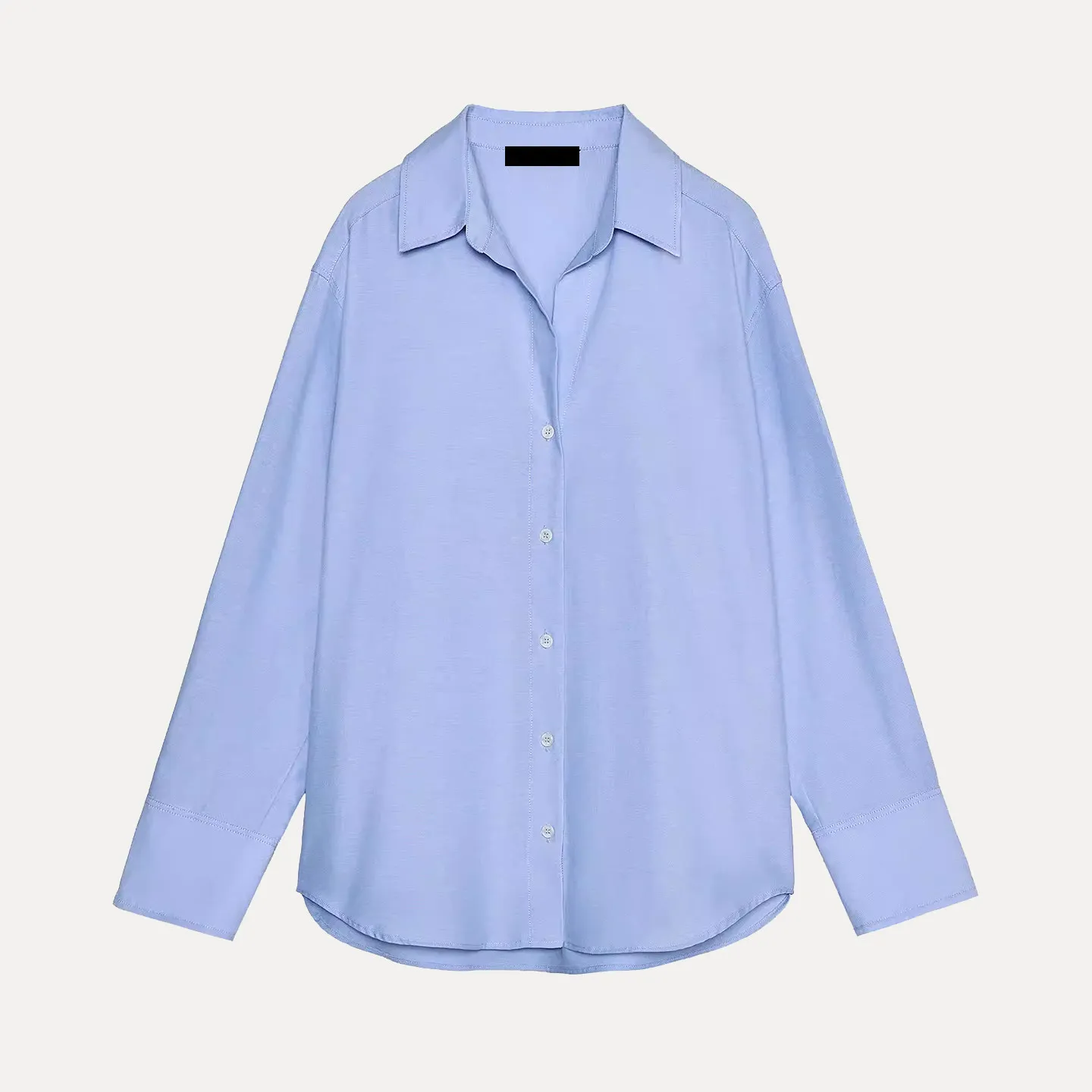 

Ele Long Sve irt Women's Faion Spring 2026 Turn-down Collar Versatile Casual Busin Office Wear Z Brand