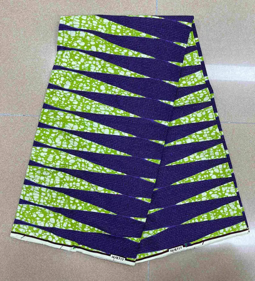 100% Cotton 2023 Factory Price Ankara Wax Fabric Guaranteed Veritable African Real Print Fabric  Ghana Style Soft Pagne Sewing